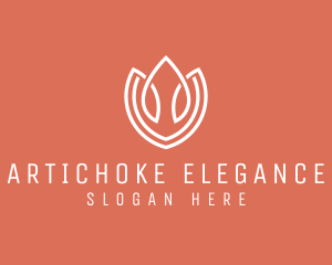 Elegant Tulip Flower logo design