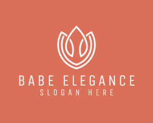 Elegant Tulip Flower logo design