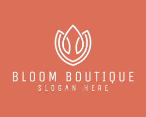 Elegant Tulip Flower logo