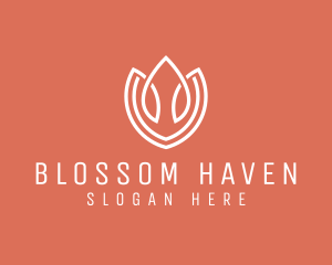 Elegant Tulip Flower logo design