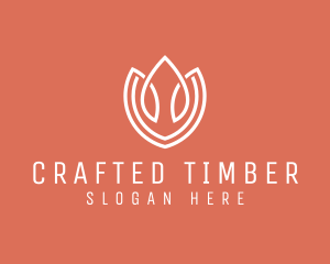 Elegant Tulip Flower logo design