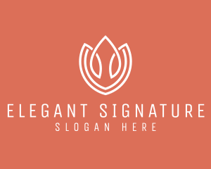 Elegant Tulip Flower logo design