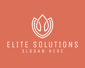 Elegant Tulip Flower logo design