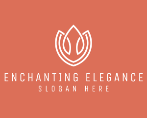 Elegant Tulip Flower logo design