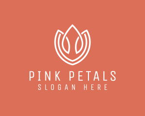 Elegant Tulip Flower logo design