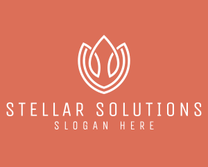 Elegant Tulip Flower logo design