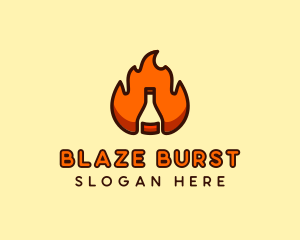 Fire Bottle Distillery  logo design