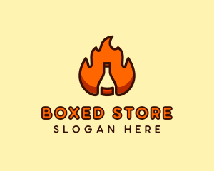 Fire Bottle Distillery  logo design