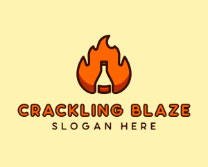 Fire Bottle Distillery  logo design