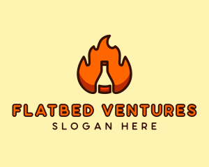 Fire Bottle Distillery  logo design