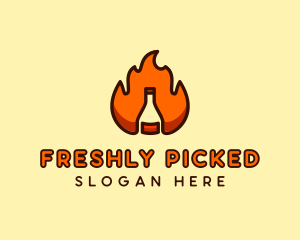 Fire Bottle Distillery  logo design