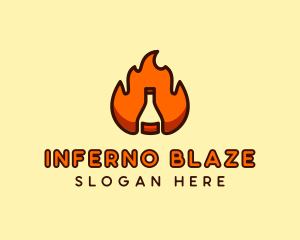 Fire Bottle Distillery  logo design