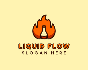 Fire Bottle Distillery  logo design