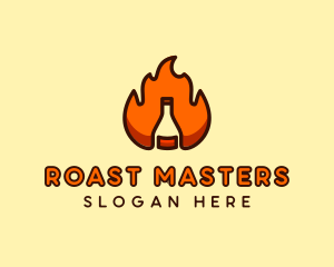 Fire Bottle Distillery  logo design