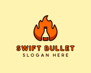 Fire Bottle Distillery  logo design