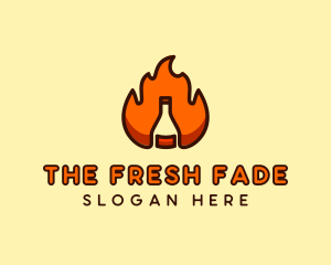 Fire Bottle Distillery  logo design