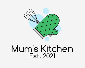 Kitchen Whisk Mittens  logo design