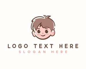 Smiling Child Boy logo