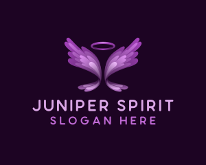 Cute Angel Wings logo design