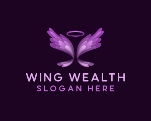 Cute Angel Wings logo design