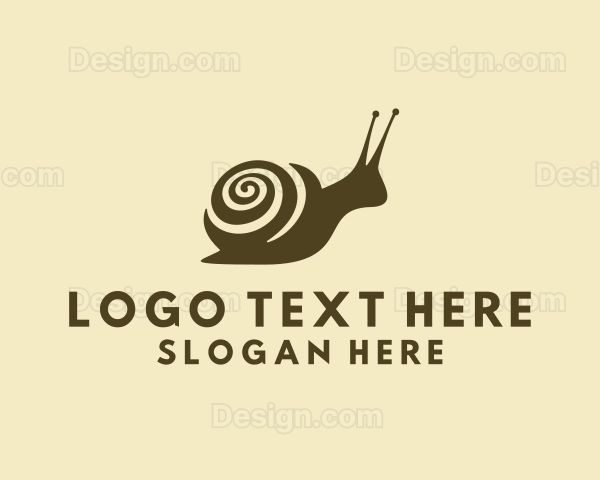 Molusk Spiral Snail Logo