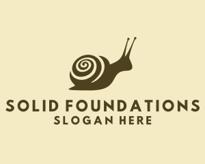 Molusk Spiral Snail Logo