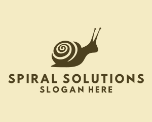 Molusk Spiral Snail logo design