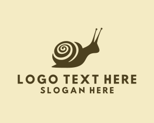 Spiral - Molusk Spiral Snail logo design