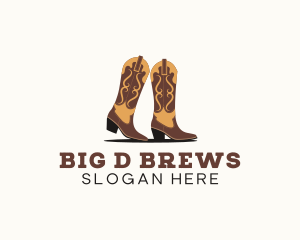 Rodeo Cowboy Boots logo design