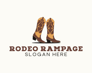 Rodeo Cowboy Boots logo design