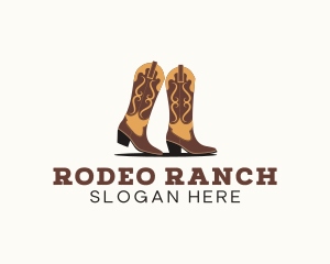 Rodeo Cowboy Boots logo design