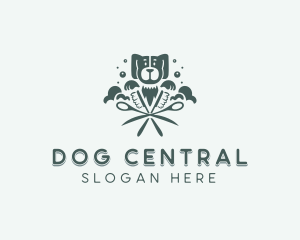 Dog Pet Grooming logo design