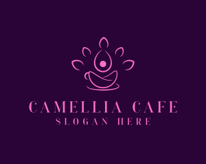 Lotus Flower Cafe logo design