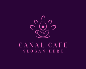 Lotus Flower Cafe logo design