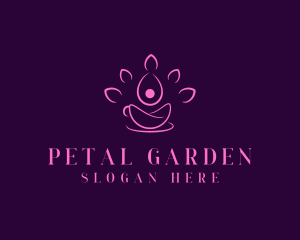 Lotus Flower Cafe logo design