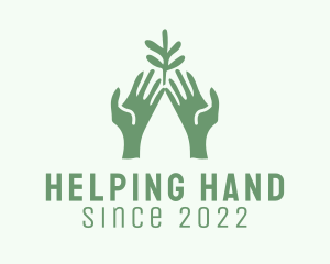 Plant Hand Gardening logo design