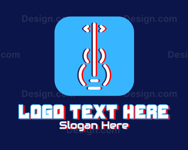 Glitchy Guitar App Logo