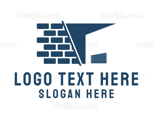 Brick Storage Building Logo