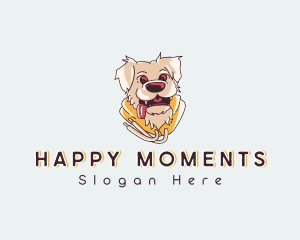 Happy Dog Hoodie logo design