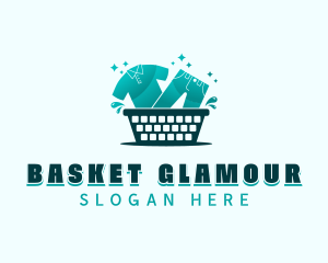 Laundry Clothes Washer logo design