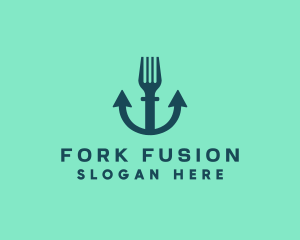 Anchor Fork Restaurant logo design