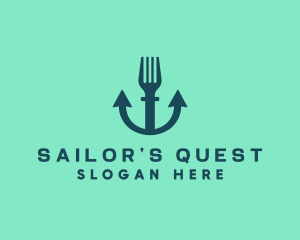 Anchor Fork Restaurant logo design