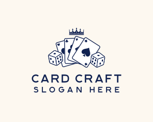 Crown Poker Card logo design