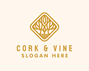 Tree Vine Plant  logo design