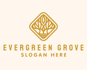 Tree Vine Plant  logo design