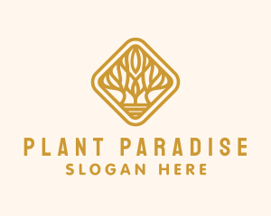 Tree Vine Plant  logo design