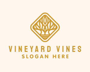 Tree Vine Plant  logo design