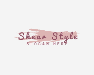 Watercolor Styling Makeup logo design