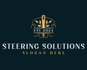 Tailoring Dressmaking Needle logo design