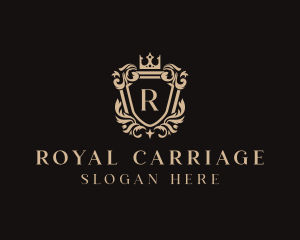 Royal Crown Shield Ornament logo design